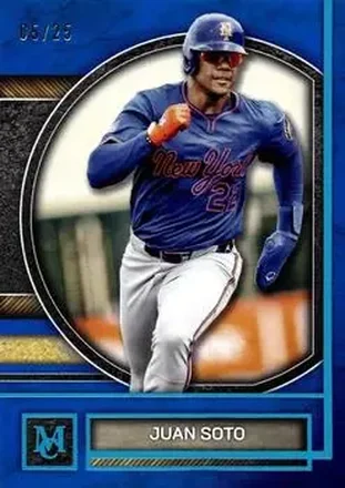 2025 Topps Museum Collection - Blue Topaz #24 - Juan Soto - New York Mets