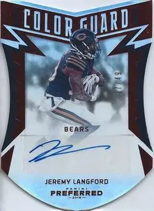 2016 Panini Preferred #258 - Jeremy Langford - Chicago Bears