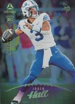 2023 Panini Luminance - Purple #137 - Jaren Hall - Minnesota Vikings