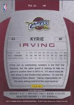Back of Kyrie Irving