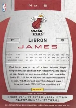 Back of LeBron James