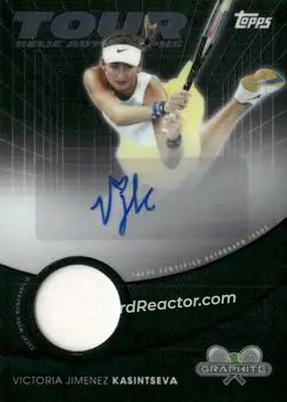 2026 Topps Graphite - Tour Relic Autographs #TRA-VJK - Victoria Jimenez Kasintseva - Front