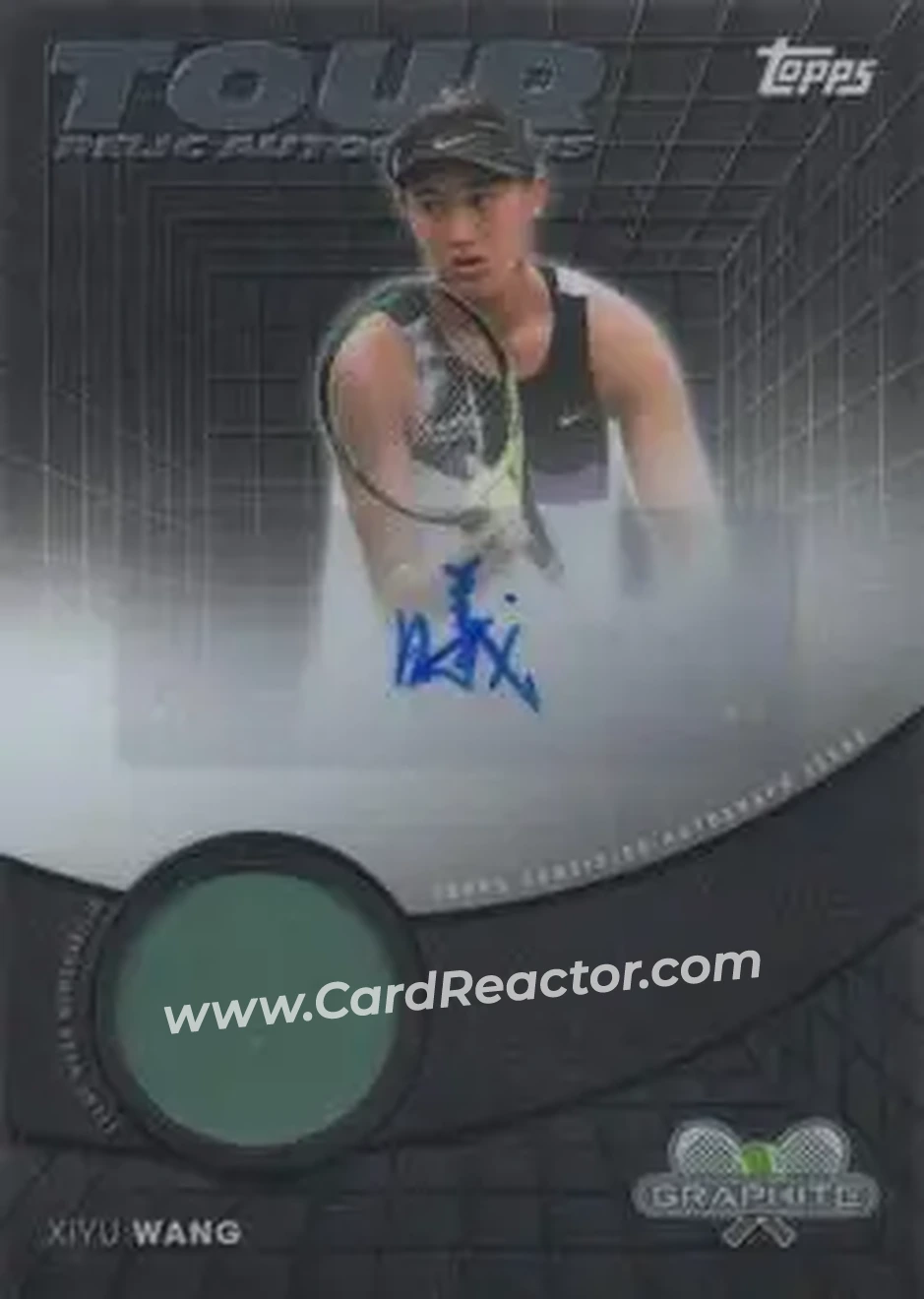 2026 Topps Graphite - Tour Relic Autographs #TRA-XWG - Xiyu Wang - Front