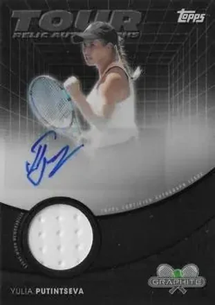 2026 Topps Graphite - Tour Relic Autographs #TRA-YPA - Yulia Putintseva