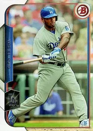 2015 Bowman #25 - Yasiel Puig - Los Angeles Dodgers