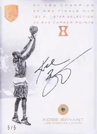 2017-18 Panini Kobe Eminence - Kobe Farewell Autographs #7 - Kobe Bryant - Los Angeles Lakers