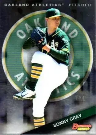 2015 Bowman's Best #52 - Sonny Gray - Oakland Athletics