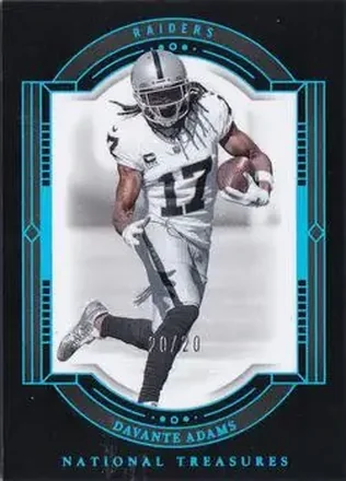 2023 Panini National Treasures - Midnight #54 - Davante Adams - Las Vegas Raiders