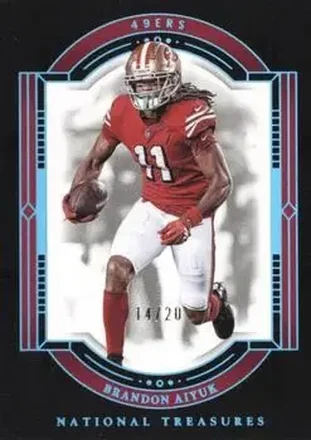 2023 Panini National Treasures - Midnight #88 - Brandon Aiyuk - San Francisco 49ers