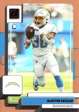 2022 Clearly Donruss - Orange #26 - Austin Ekeler - Los Angeles Chargers