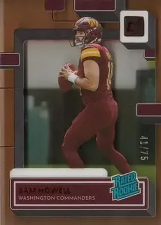 2022 Clearly Donruss - Orange #55 - Sam Howell - Washington Commanders