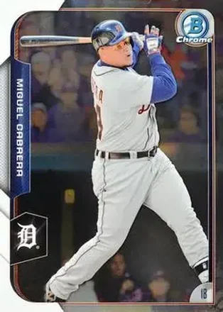2015 Bowman Chrome #1 - Miguel Cabrera - Detroit Tigers