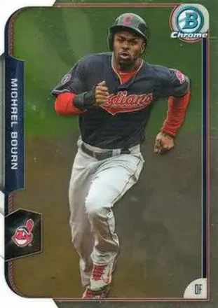 2015 Bowman Chrome #15 - Michael Bourn - Cleveland Indians