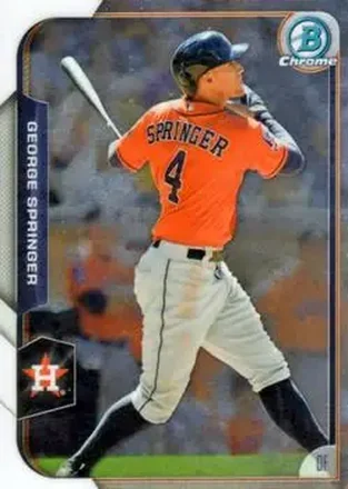 2015 Bowman Chrome #17 - George Springer - Houston Astros