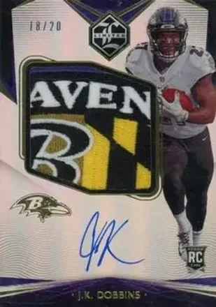 2020 Panini Limited - Holographic Spotlight #154 - J.K. Dobbins - Baltimore Ravens