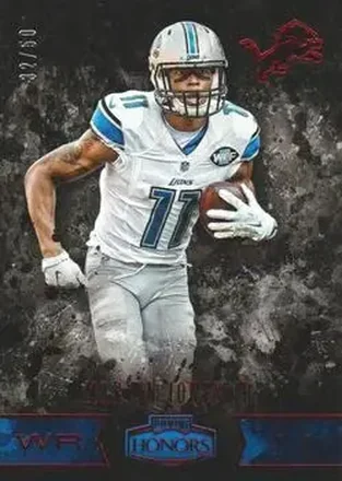 2016 Panini Honors - Red #25 - Marvin Jones Jr. - Detroit Lions