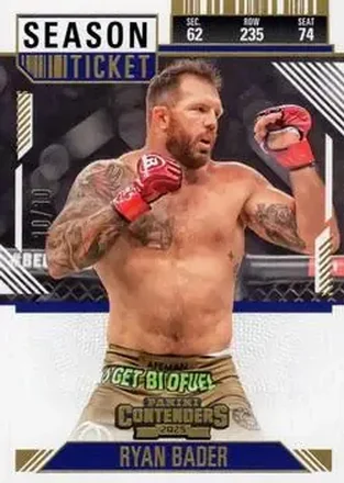 2025 Panini Contenders PFL - Season Ticket Gold #94 - Ryan Bader