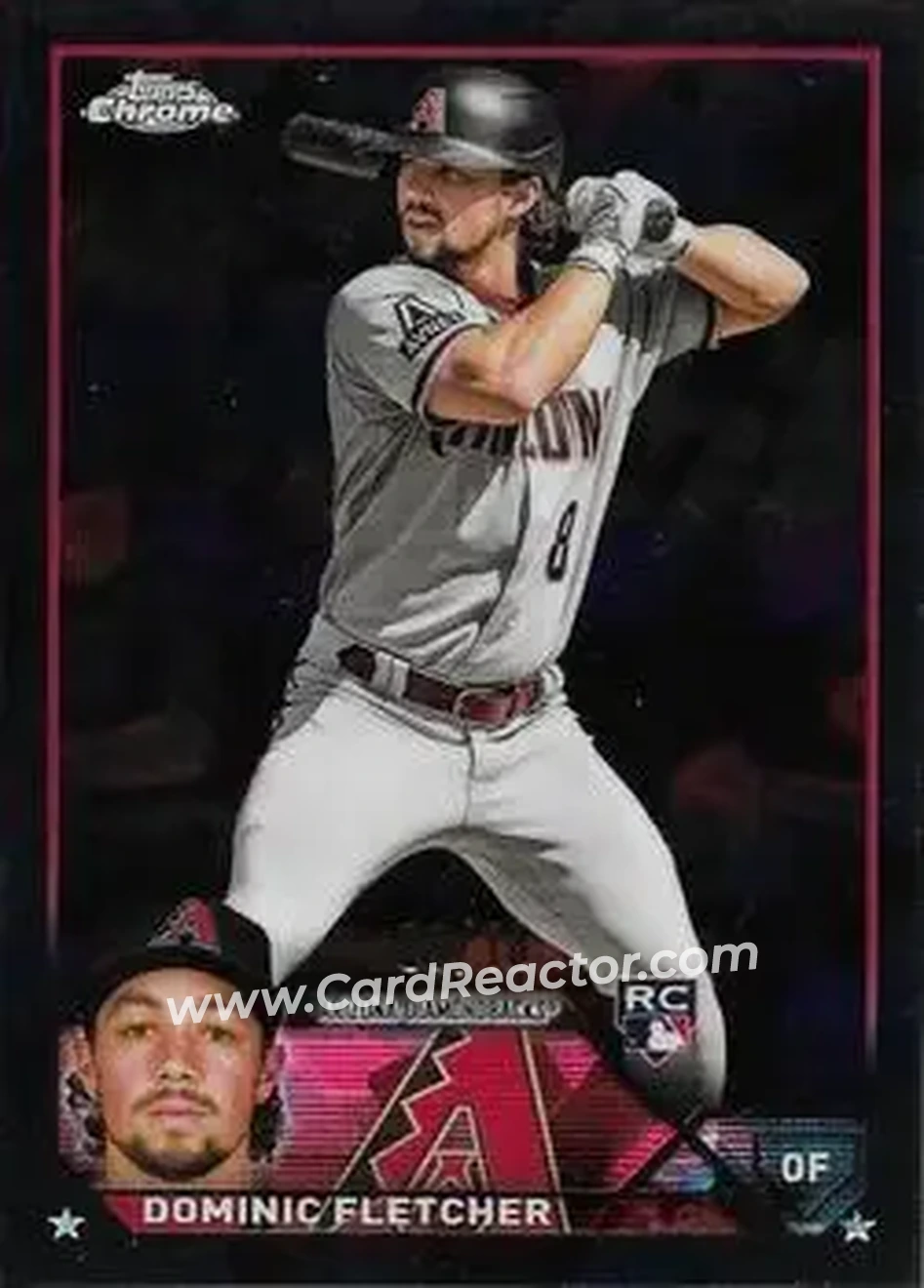 2023 Topps Chrome Update Sapphire Edition - Black #USCS32 - Dominic Fletcher - Arizona Diamondbacks - Front
