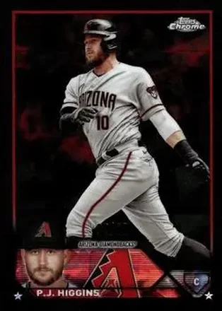2023 Topps Chrome Update Sapphire Edition - Black #USCS82 - P.J. Higgins - Arizona Diamondbacks