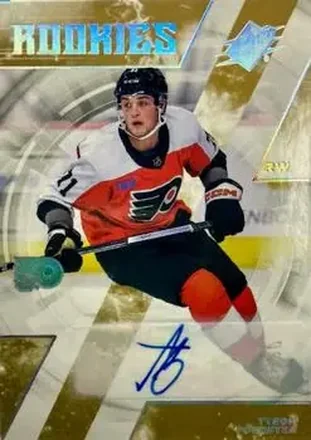 2023-24 SPx - Autographs #115 - Tyson Foerster - Philadelphia Flyers