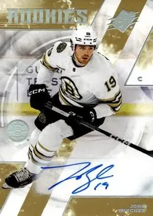 2023-24 SPx - Autographs #158 - John Beecher - Boston Bruins