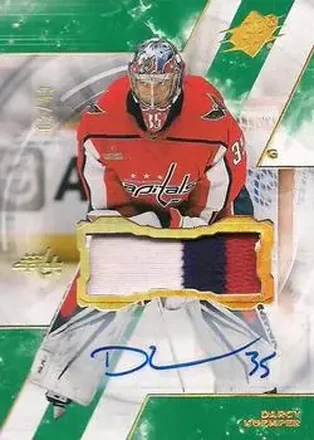 2023-24 SPx - Autographs Patch #34 - Darcy Kuemper - Washington Capitals
