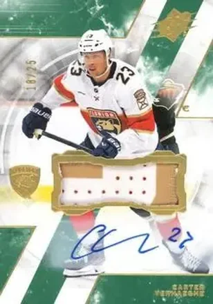 2023-24 SPx - Autographs Patch #56 - Carter Verhaeghe - Florida Panthers