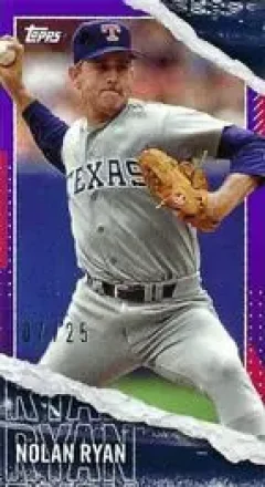 2020 Topps Rip - Mini Cards Purple #M-46 - Nolan Ryan - Texas Rangers