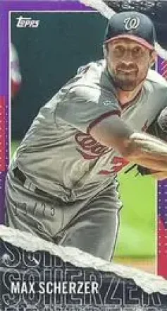 2020 Topps Rip - Mini Cards Purple #M-62 - Max Scherzer - Washington Nationals