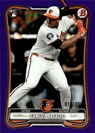 2026 Bowman - Purple #93 - Samuel Basallo - Baltimore Orioles