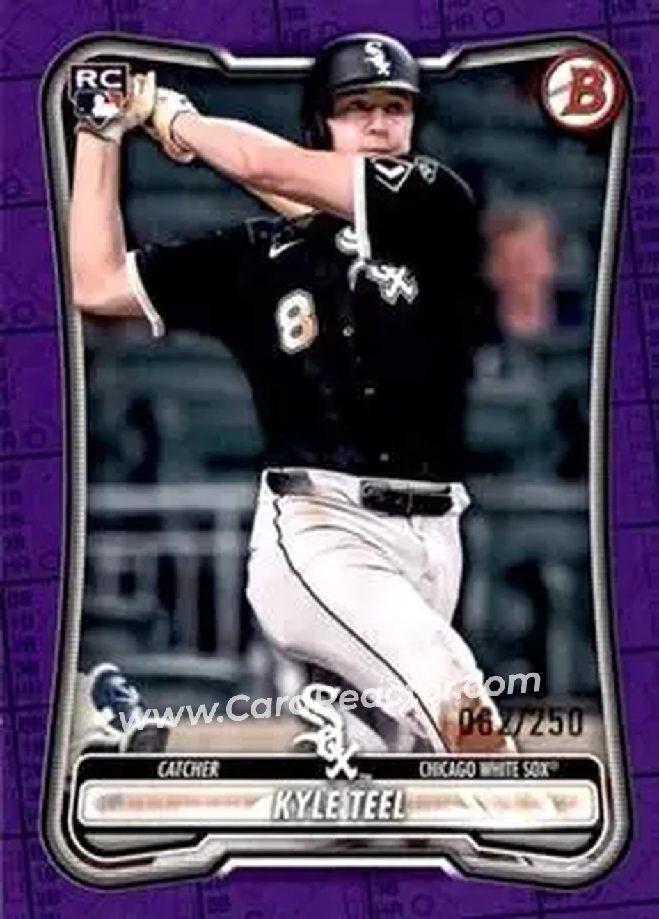 2026 Bowman - Purple Pattern #19 - Kyle Teel - Chicago White Sox - Front