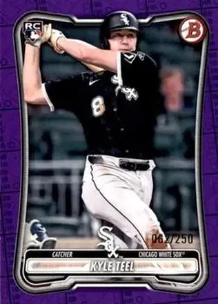 2026 Bowman - Purple Pattern #19 - Kyle Teel - Chicago White Sox