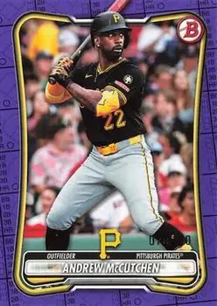 2026 Bowman - Purple Pattern #22 - Andrew McCutchen - Pittsburgh Pirates