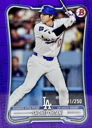 2026 Bowman - Purple Pattern #52 - Shohei Ohtani - Los Angeles Dodgers