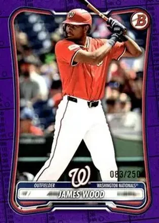 2026 Bowman - Purple Pattern #79 - James Wood - Washington Nationals