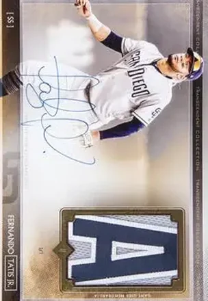 2020 Topps Transcendent Collection - Oversized Autograph Letter Patch #TAL-FTJ2 - Fernando Tatis Jr. - San Diego Padres