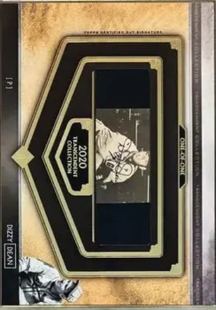 2020 Topps Transcendent Collection - Oversized Cut Signatures #TCS-DD - Jerome “Dizzy” Dean - St. Louis Cardinals