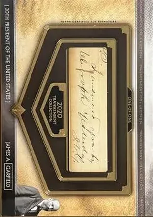2020 Topps Transcendent Collection - Oversized Cut Signatures #TCS-JAG - James A. Garfield