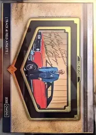 2020 Topps Transcendent Collection - Oversized Cut Signatures #TCS-JO - Jesse Owens