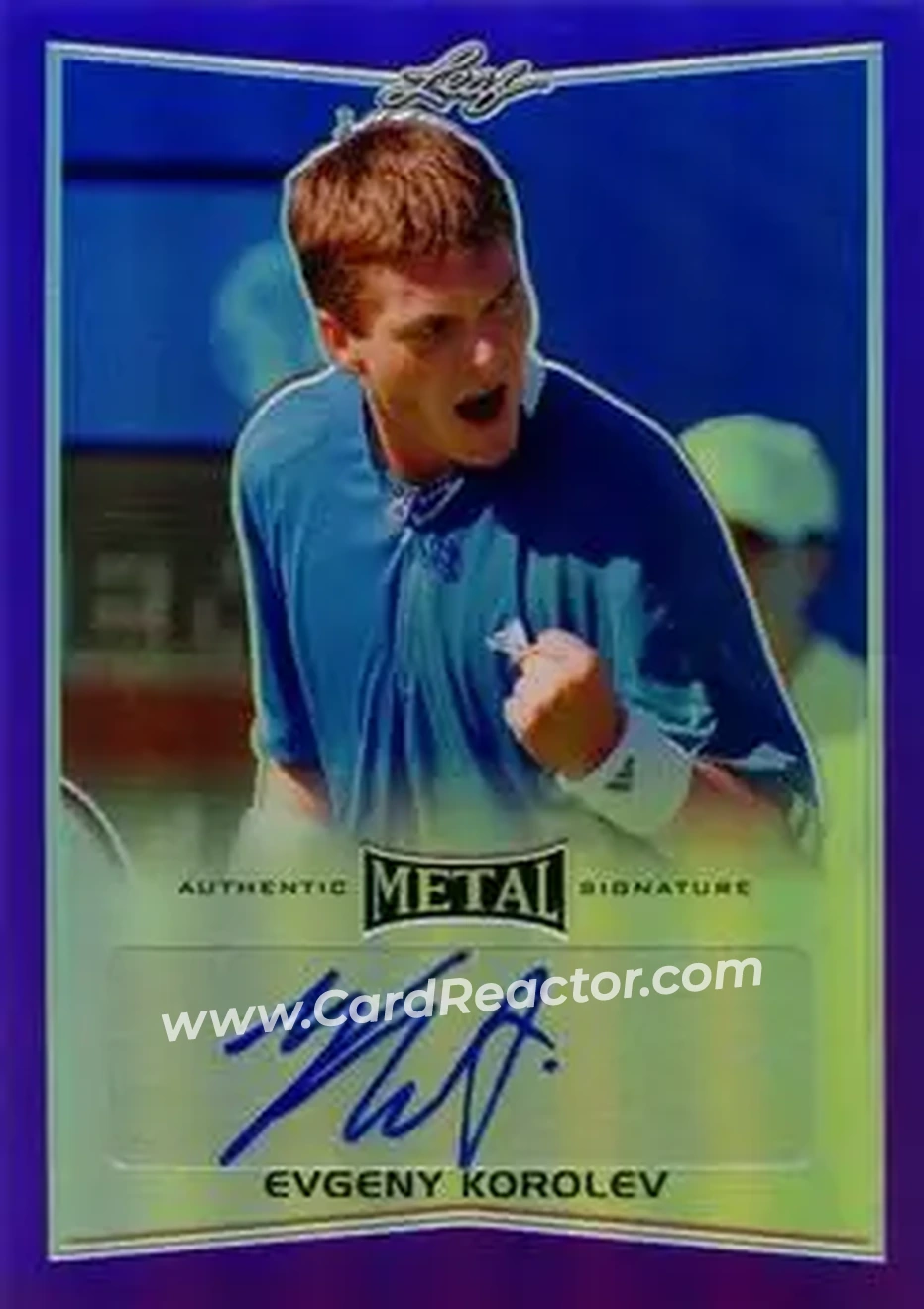 2016 Leaf Metal - Autographs Purple #BA-EK1 - Evgeny Korolev - Front