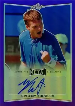 2016 Leaf Metal - Autographs Purple #BA-EK1 - Evgeny Korolev