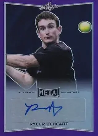 2016 Leaf Metal - Autographs Purple #BA-RDH - Ryler DeHeart