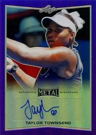 2016 Leaf Metal - Autographs Purple #BA-TT1 - Taylor Townsend