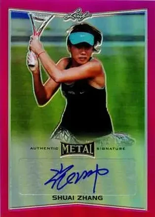 2016 Leaf Metal - Autographs Pink #BA-SZ1 - Shuai Zhang
