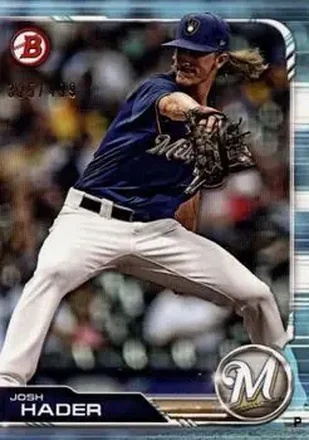 2019 Bowman - Sky Blue #97 - Josh Hader - Milwaukee Brewers