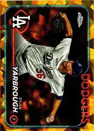 2024 Topps Chrome Update Sapphire Edition - Gold Sapphire #USCS68 - Ryan Yarbrough - Los Angeles Dodgers