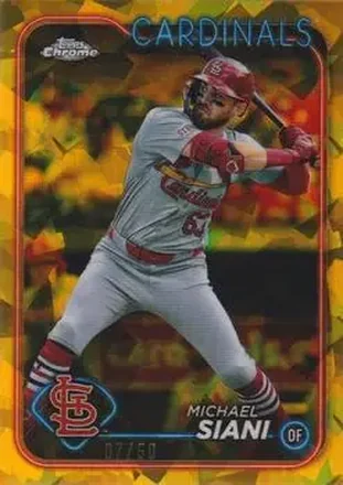 2024 Topps Chrome Update Sapphire Edition - Gold Sapphire #USCS113 - Michael Siani - St. Louis Cardinals