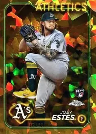 2024 Topps Chrome Update Sapphire Edition - Gold Sapphire #USCS130 - Joey Estes - Oakland Athletics