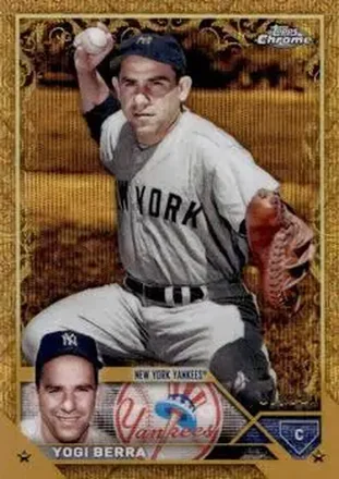 2023 Topps Gilded Collection - Wave Gold Etch Refractors #143 - Larry "Yogi" Berra - New York Yankees