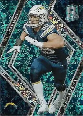 2018 Panini Spectra - Neon Blue #28 - Joey Bosa - Los Angeles Chargers
